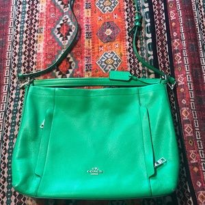 COACH beautiful green purse